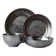 Pewter Stoneware 4pc Place Setting (KP01/91, KP02X/91, KP07/91, KP64/91) - By Juliska